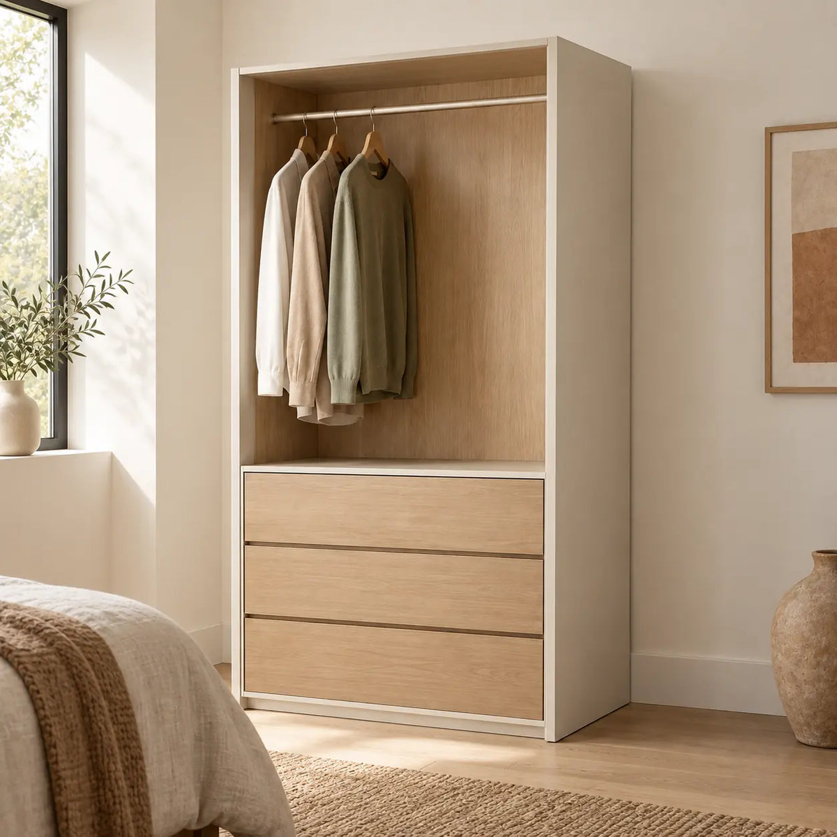 Arden Wardrobe System in a bedroom calm setting